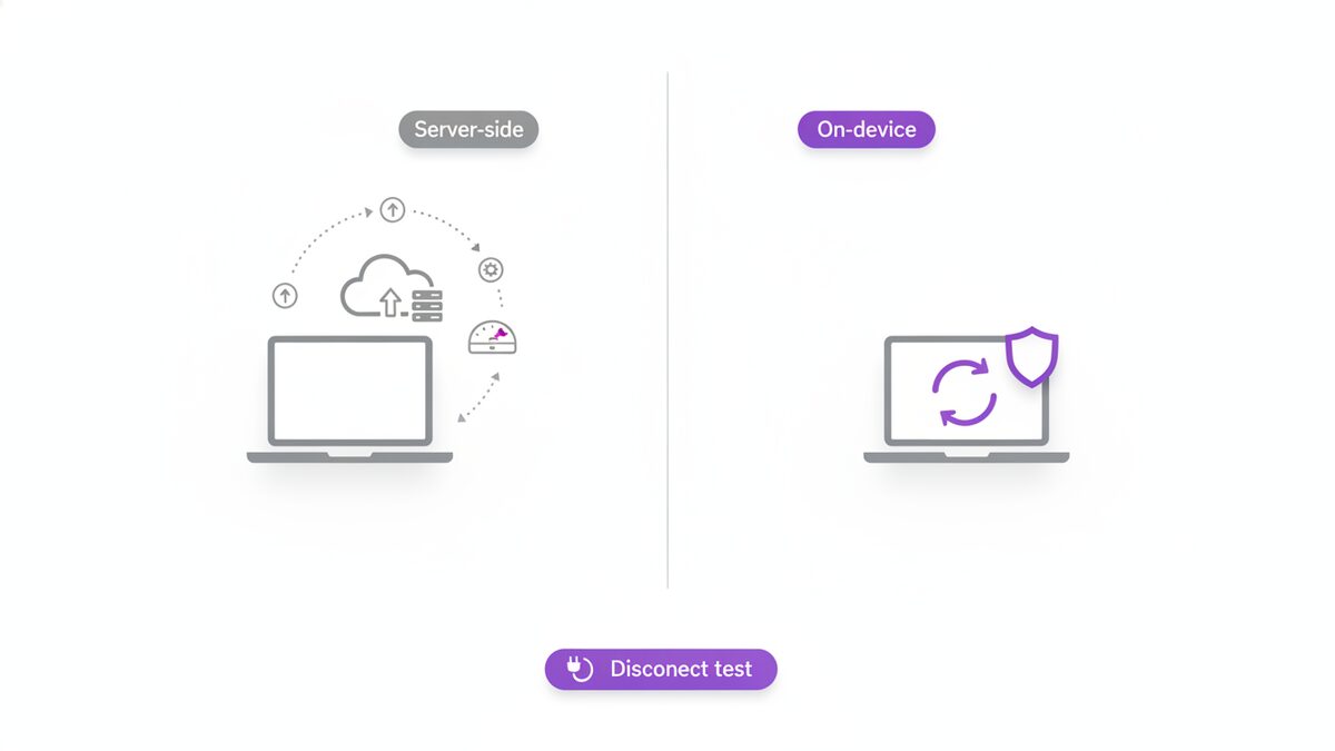 How an iLovePDF alternative differs by processing files on your device rather than a server